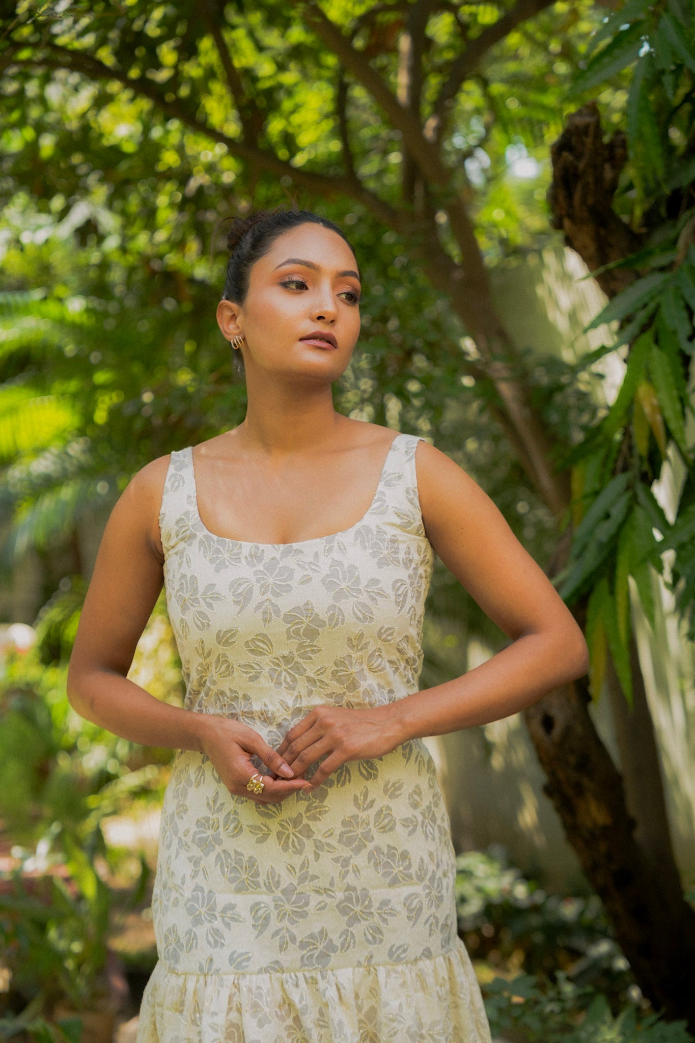White Blossom Muse Dress