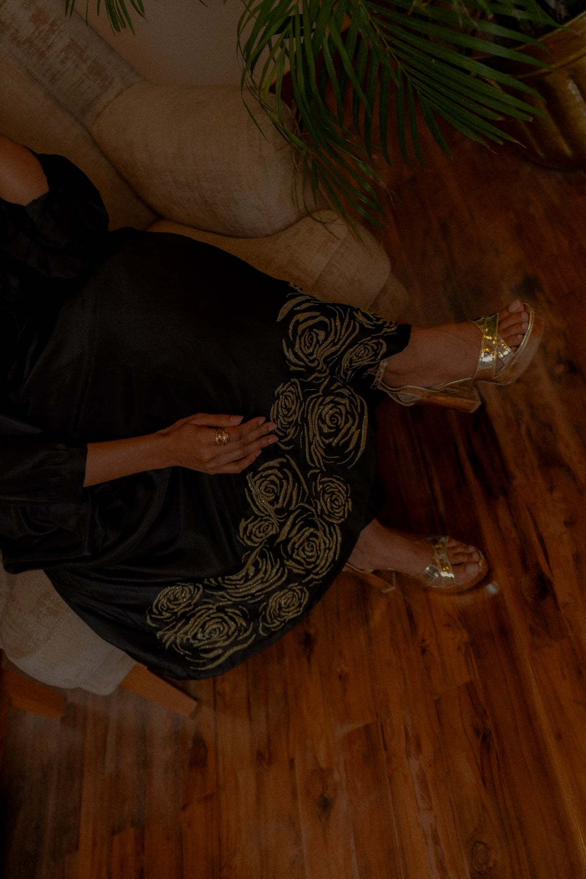 Midnight Rose Bloom Dress