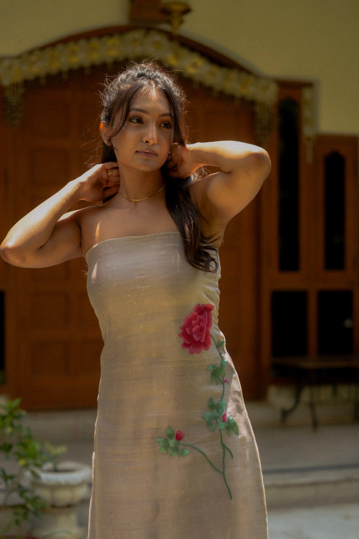 Pink Rose Reverie Dress