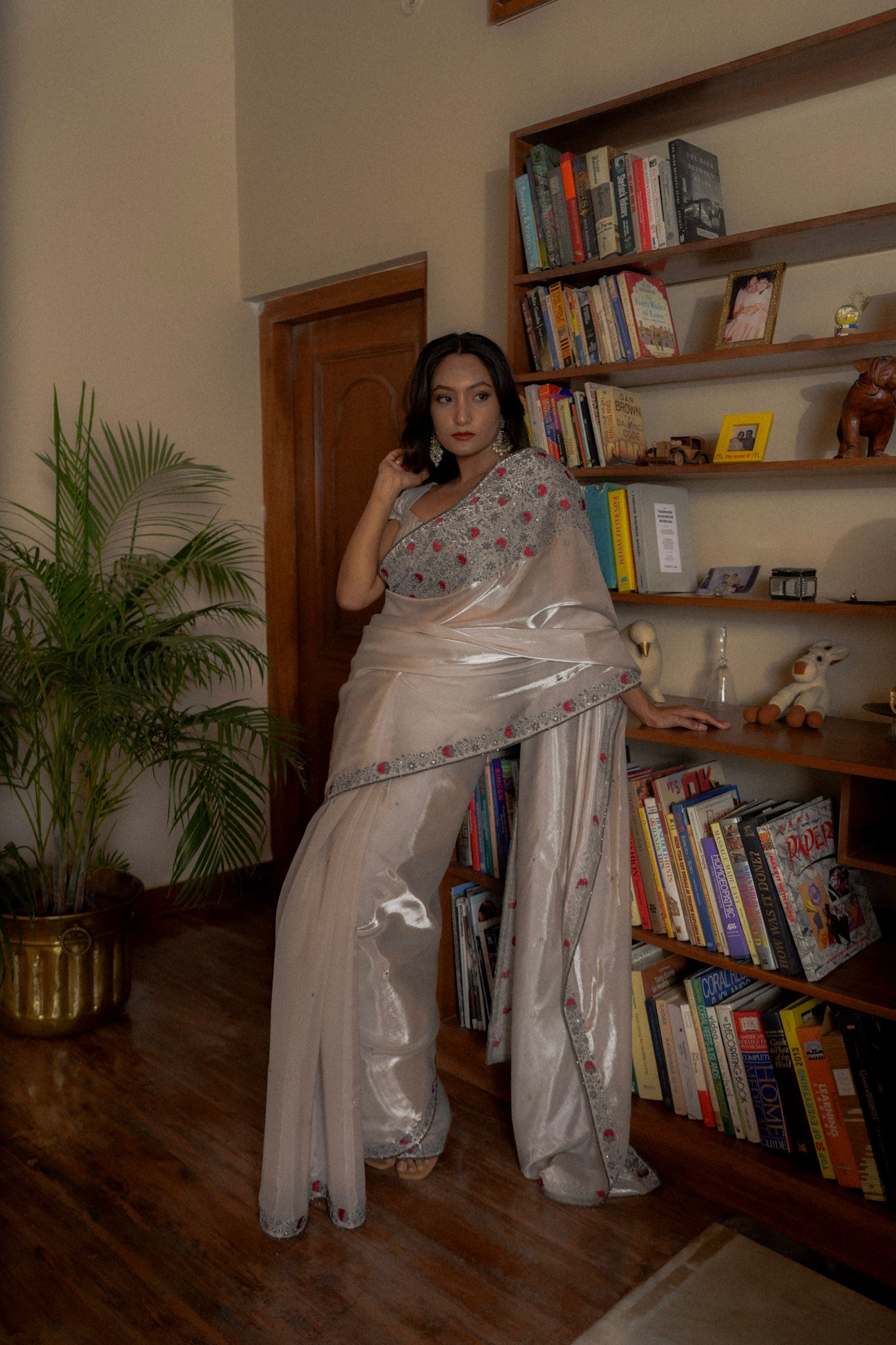 Sage Bloom Lily Saree