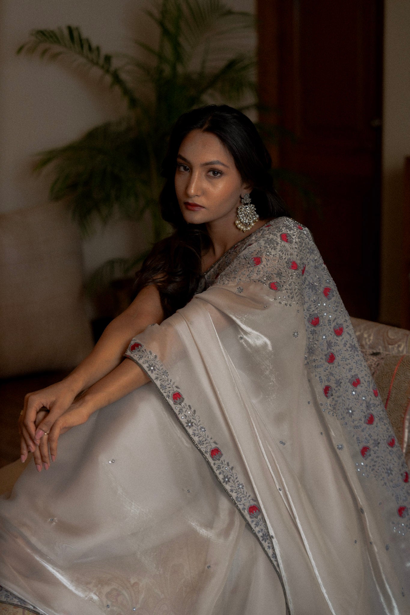 Sage Bloom Lily Saree