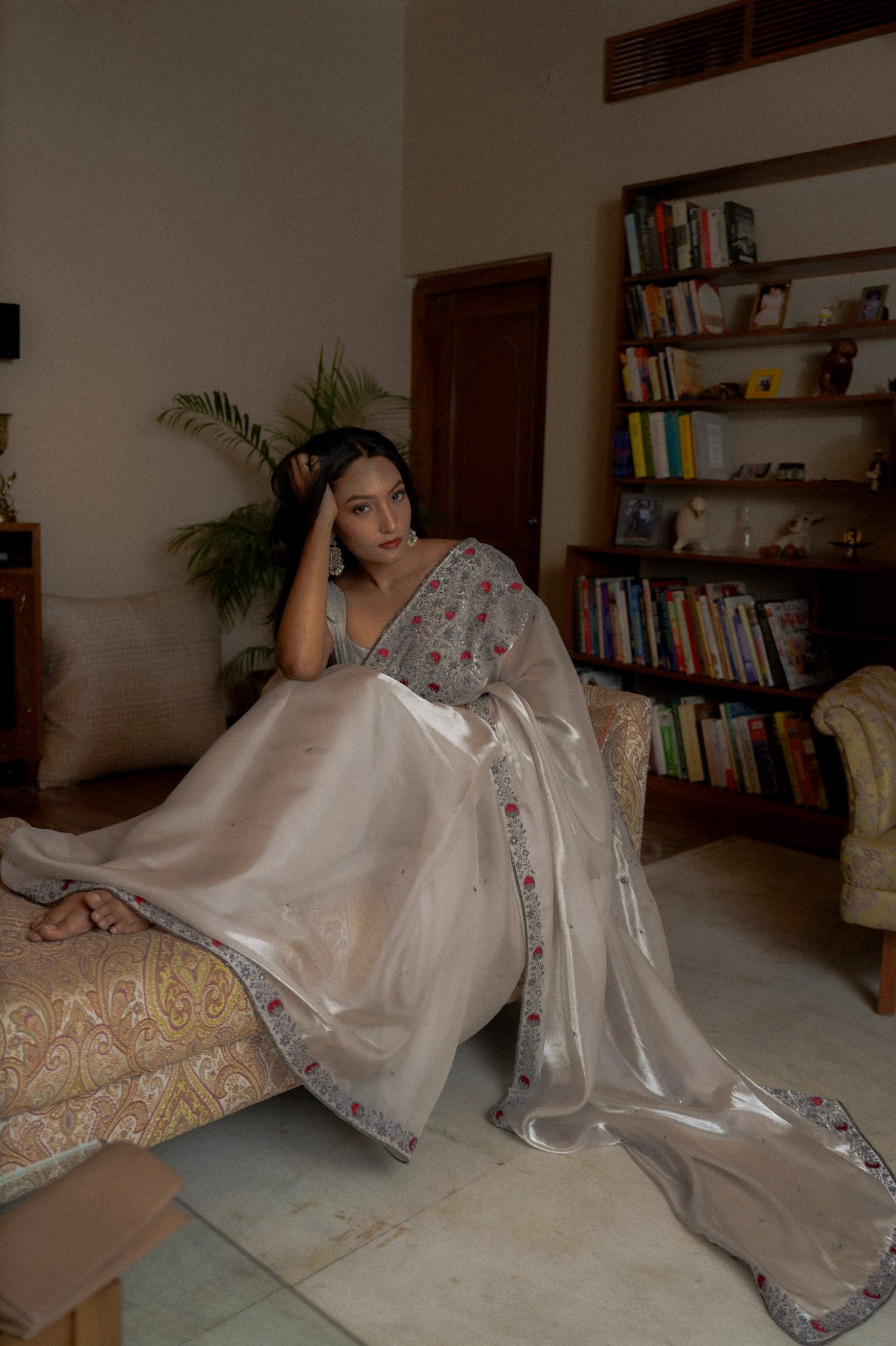 Sage Bloom Lily Saree